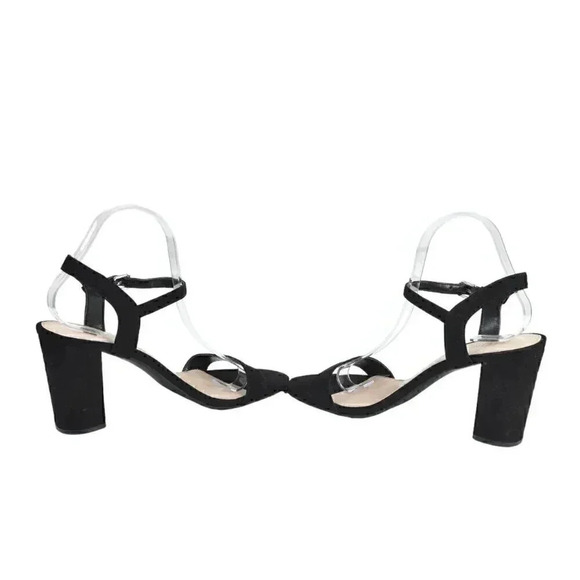 Abound Block Heel Sandal Black  Faux Suede Size 9 - Picture 3 of 10